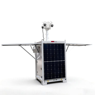 Torre di videosorveglianza mobile per la sorveglianza 24/7 fuori rete in luoghi remoti