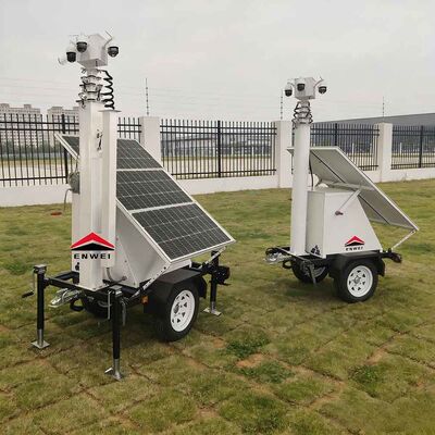 Trailers di sorveglianza portatili a energia solare progettati per il monitoraggio ambientale e le implementazioni temporanee di sicurezza